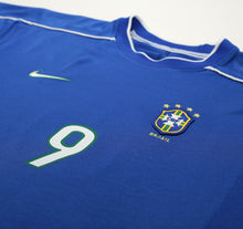 Load image into Gallery viewer, 1998/00 RONALDO #9 Brazil Vintage Nike WC 98 Away Football Shirt (L)
