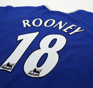 2003/04 ROONEY #18 Everton Vintage PUMA Home Football Shirt (XL)