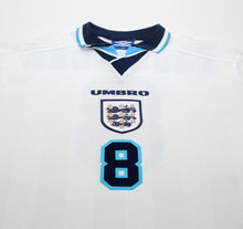 Load image into Gallery viewer, 1995/97 GASCOIGNE #8 England Vintage Umbro Home Football Shirt (XL) Euro 96
