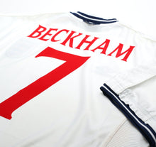 Load image into Gallery viewer, 1999/01 BECKHAM #7 England Vintage Umbro Home Football Shirt (XL) Euro 2000
