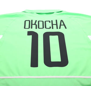 2002/04 OKOCHA #10 Nigeria Vintage Nike Home Football Shirt (M) PSG Bolton