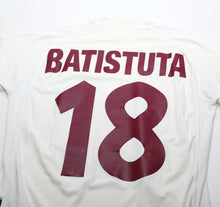 Load image into Gallery viewer, 2000/01 BATISTUTA #18 AS Roma Vintage Kappa Away Football Shirt (L)
