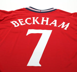 2002/04 BECKHAM #7 England Vintage Umbro Away Football Shirt (XXL) Argentina WC