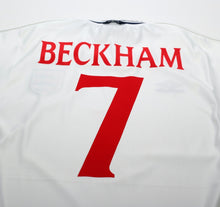 Load image into Gallery viewer, 1999/01 BECKHAM #7 England Vintage Umbro Home Football Shirt (XL) Euro 2000
