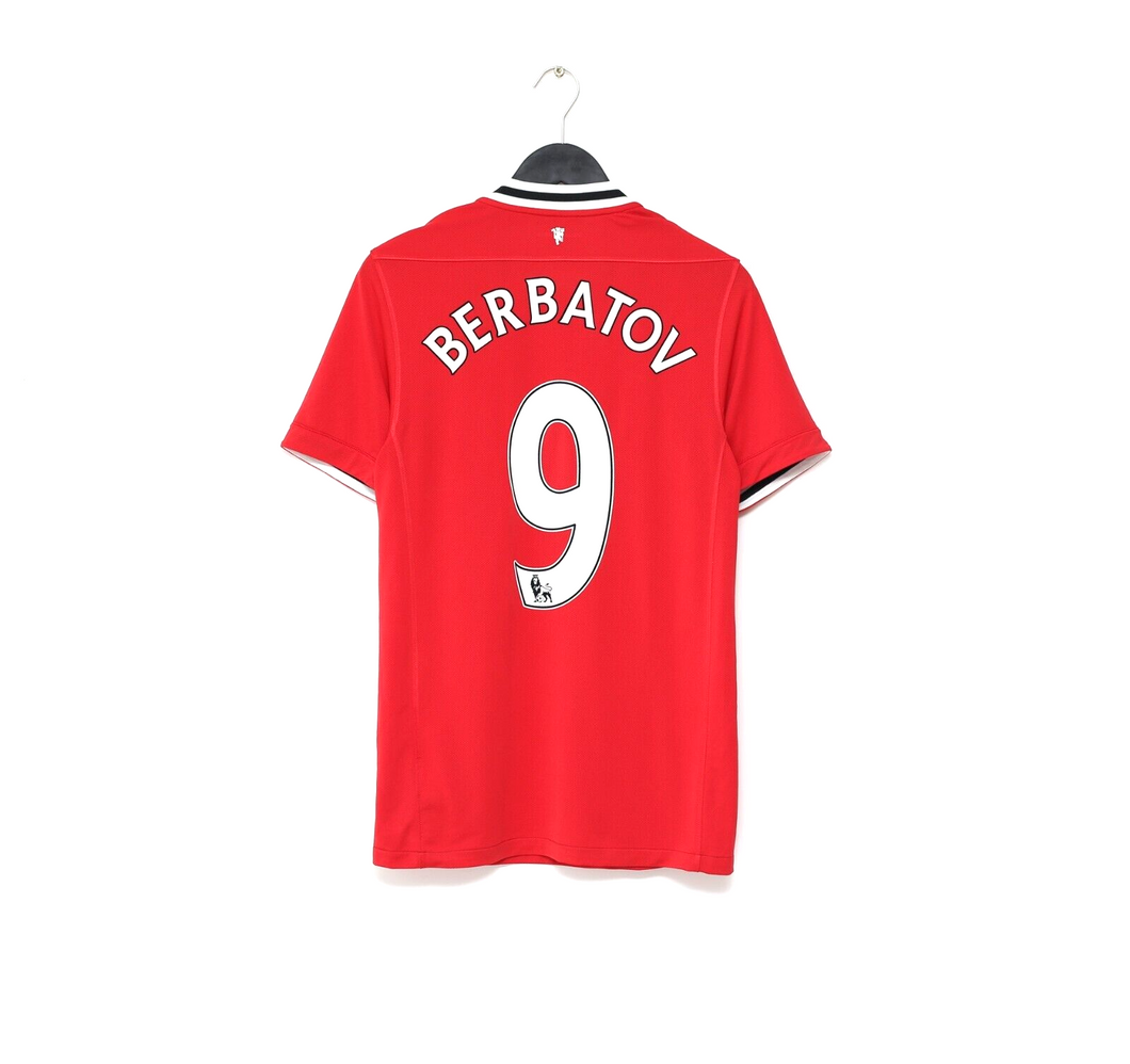 2011/12 BERBATOV #9 Manchester United Vintage Nike Home Football Shirt (S)