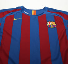 Load image into Gallery viewer, 2005/06 RONALDINHO #10 Barcelona Vintage Nike Home Football Shirt (L)
