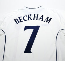 Load image into Gallery viewer, 2001/03 BECKHAM #7 England Vintage Umbro Home Greece Football Shirt (M) WC 2002
