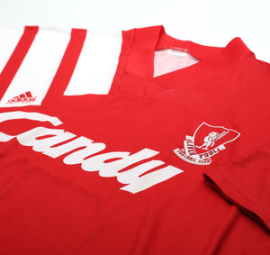 1991/92 LIVERPOOL Vintage adidas Home Football Shirt (XL) CANDY