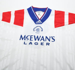 1992/93 McCOIST #9 Rangers Vintage adidas Equipment away Shirt (M)