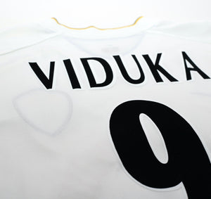 2000/02 VIDUKA #9 Leeds United Vintage Nike Home Football Shirt (L)