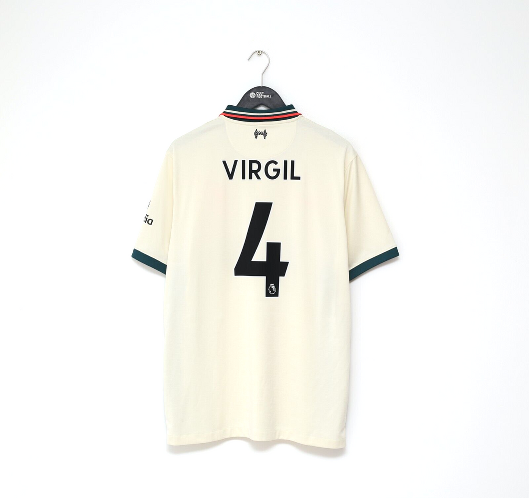 2021/22 VIRGIL #4 Liverpool Vintage Nike Away Football Shirt (XL)