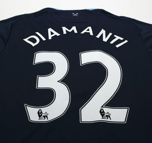 2009/10 DIAMANTI #32 West Ham Vintage Umbro Away Football Shirt (M)