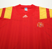 Load image into Gallery viewer, 1992/94 SPAIN Vintage adidas Equipment Home Football Shirt (XL)
