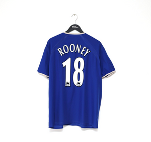 2003/04 ROONEY #18 Everton Vintage PUMA Home Football Shirt (XL)