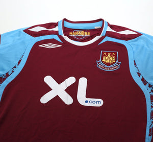 2007/08 NOBLE #16 West Ham United Vintage Umbro Football Shirt (S)