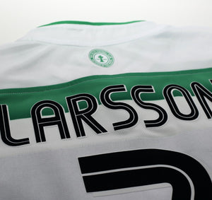 2003/04 LARSSON #7 Celtic Vintage Umbro European Home Football Shirt (XL)