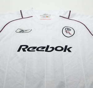 2003/05 OKOCHA #10 Bolton Wanderers Vintage Reebok Home Football Shirt (M)