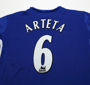 2005/06 ARTETA #6 Everton Vintage Umbro Long Sleeve Home Football Shirt (XXL)