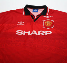 Load image into Gallery viewer, 1994/96 CANTONA #7 Manchester United Vintage Umbro FA Cup 96 Football Shirt (XL)
