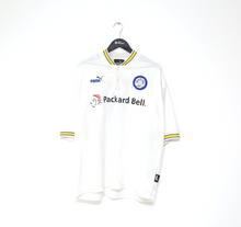 Load image into Gallery viewer, 1996/98 HASSELBAINK #9 Leeds United Vintage PUMA Home Football Shirt (XL)
