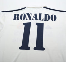 Load image into Gallery viewer, 2002/03 RONALDO #11 Real Madrid Vintage adidas Home Football Shirt (L)
