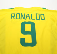 Load image into Gallery viewer, 2002/04 RONALDO #9 Brazil Vintage Nike WC 2002 Home Football Shirt (XL)

