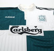 Load image into Gallery viewer, 1995/96 LIVERPOOL Vintage adidas Away Football Shirt Jersey (L)
