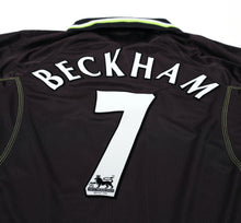 Load image into Gallery viewer, 1998/99 BECKHAM #7 Manchester United Vintage Umbro Third Football Shirt (L)
