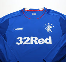 Load image into Gallery viewer, 2018/19 RANGERS Hummel Long Sleeve Home Football Shirt Jersey (L/XL)
