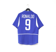 Load image into Gallery viewer, 2002/04 RONALDO #9 Brazil Vintage Nike WC 2002 Away Football Shirt (L)
