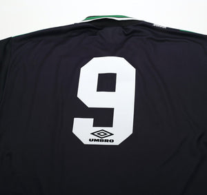 1994/96 VAN HOOIJDONK #9 Celtic Vintage Umbro Away Football Shirt Jersey (M)