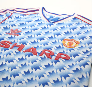 1990/92 MANCHESTER UNITED Retro adidas Originals Away Football Shirt (M/L)