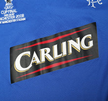 Load image into Gallery viewer, 2007/08 FERGUSON #6 Rangers Vintage Umbro UEFA Cup Final Football Shirt (L/XL)
