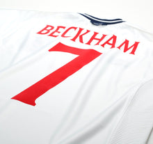 Load image into Gallery viewer, 1999/01 BECKHAM #7 England Vintage Umbro Home Football Shirt (M) Euro 2000
