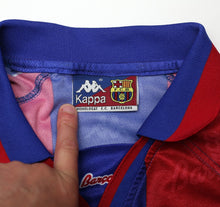 Load image into Gallery viewer, 1995/97 Barcelona Vintage Kappa Home Football Shirt Jersey (L) Ronaldo Era
