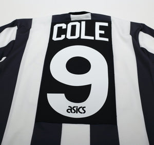 1993/95 COLE #9 Newcastle United Vintage Asics Home Football Shirt (S)