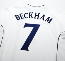 Load image into Gallery viewer, 2001/03 BECKHAM #7 England Vintage Umbro Home Greece Football Shirt (L) WC 2002
