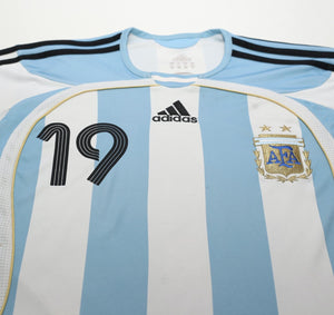 2005/07 MESSI #19 Argentina Vintage adidas Home Football Shirt (XS) WC 2006