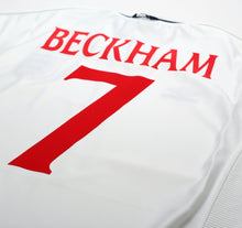 Load image into Gallery viewer, 1999/01 BECKHAM #7 England Vintage Umbro Home Football Shirt (XL) Euro 2000
