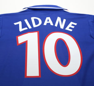 2000/02 ZIDANE #10 France Vintage adidas Home Football Shirt (M)