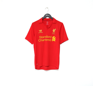 2012/13 SUAREZ #7 Liverpool Vintage Warrior Home Football Shirt Jersey (S)