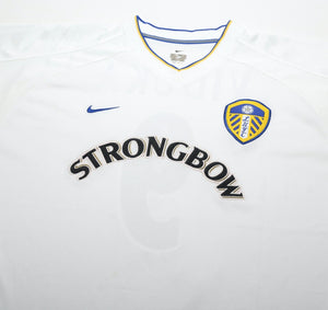 2000/02 VIDUKA #9 Leeds United Vintage Nike Home Football Shirt (L)