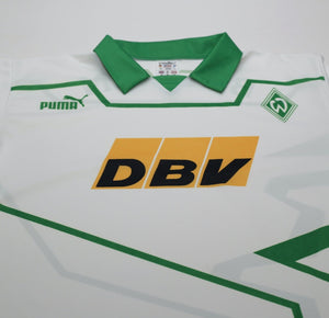 1993/94 WERDER BREMEN Vintage PUMA L/S Home Football Shirt (M)