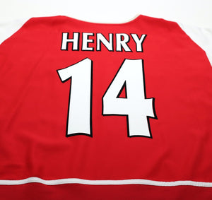 2002/04 HENRY #14 Arsenal Vintage Nike Home Football Shirt (XL)