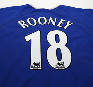 2003/04 ROONEY #18 Everton Vintage PUMA Home Football Shirt (XL)