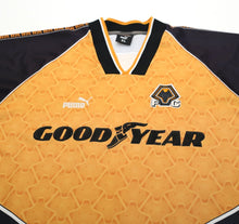 Load image into Gallery viewer, 1996/98 BULL #9 Wolverhampton Wanderers PUMA Home Football Shirt (XL) Wolves
