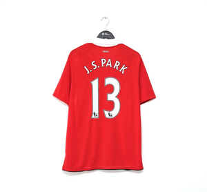 2010/11 Ji Sung Park #13 Manchester United Vintage Nike Home Football Shirt (XL)