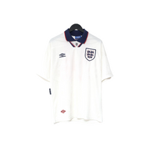 Load image into Gallery viewer, 1993/95 WRIGHT #14 England Vintage Umbro Home Football Shirt (L) US Cup 93
