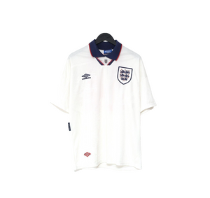 1993/95 WRIGHT #14 England Vintage Umbro Home Football Shirt (L) US Cup 93