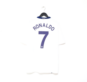 2008/10 RONALDO #7 Manchester United Vintage Nike Euro Away Football Shirt (XXL)